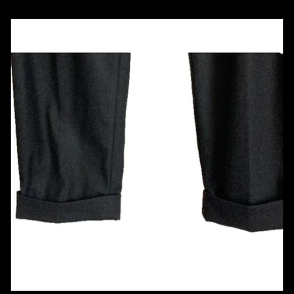 Wilfred Aritzia Womens 2 Charcoal Gray Drawstring Ankle Pants Cropped Minimalist - Picture 4 of 10